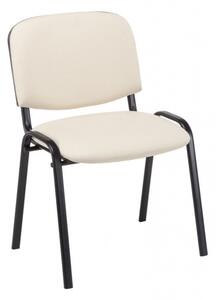 Jídelní / konferenční židle Kenna syntetická kůže, krémová