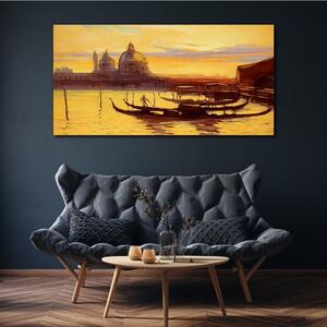 Obraz na plátně Obraz na plátně City Port Sunset