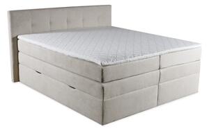 Kontinentální boxspring postel ANNA 200x220, šedá (gerra 80)