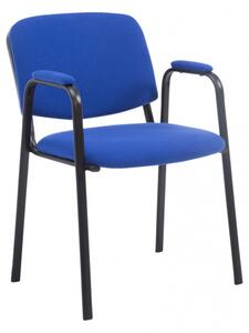 Jídelní / konferenční židle Kenna PRO látkový potah, modrá