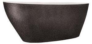 Besco Volně stojící vana z litého mramoru Goya Glam 140x62 (160x70, 170x72) Barva: Bílá/stříbrná, Rozměry (cm): 169,2x72,2