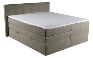 Kontinentální boxspring postel ANNA 200x220, šedá (gerra 90)