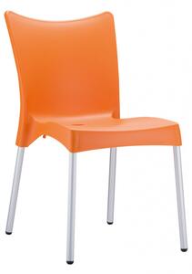 Jídelní / konferenční židle Adana V2, oranžová