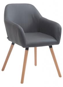 Jídelní / konferenční židle Rubin V2 přírodní podnož, šedá