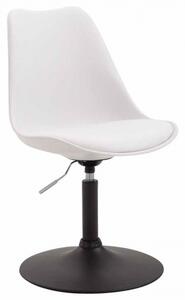 Jídelní / konferenční židle Lona otočná podnož černá / plast, bílá