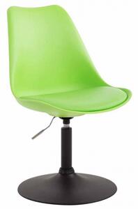 Jídelní / konferenční židle Lona otočná podnož černá / plast, zelená