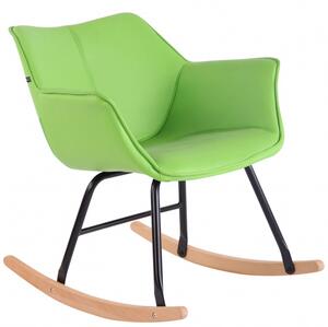 Jídelní / konferenční židle Mack swing syntetická kůže, zelená