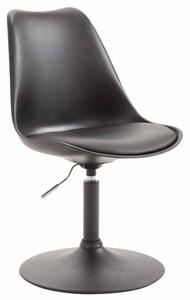 Jídelní / konferenční židle Lona otočná podnož černá / plast, černá
