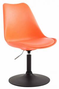 Jídelní / konferenční židle Lona otočná podnož černá / plast, oranžová