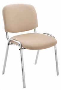 Jídelní / konferenční židle Kenna podnož chrom / látkový potah, krémová