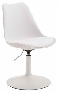 Jídelní / konferenční židle Lona otočná podnož bílá / plast, bílá