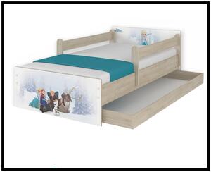 Disney dětská postel Frozen 180x90 cm - 1x krátká + 1x dlouhá zábrana bez šuplíku