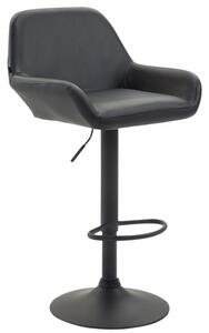 Barová židle Braga syntetická kůže, černá