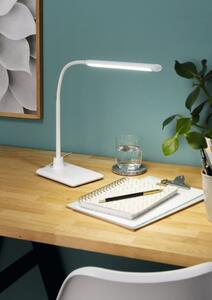 Eglo 96435 LAROA - Stolní bílá dotykem stmívatelná LED lampička (Pracovní LED lampička, dotyková,stmívatelná)