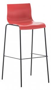 Barová židle Hoover černá, červená