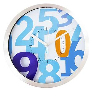 Nástěnné hodiny Timelife 25cm modrá
