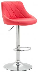 Barová židle Lazio syntetická kůže, červená