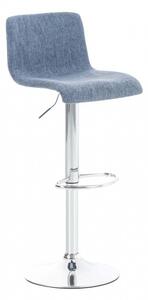 Barová židle Hoover látkový potah, modrá