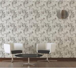 A.S. Création | Vliesová tapeta na zeď New Studio 37398-4 | 0,53 x 10,05 m | bílá, krémová, šedá