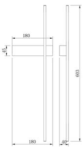 Zuma Line W4100-60GD - LED Nástěnné svítidlo ARCO LED/8W/230V CCT zlatá