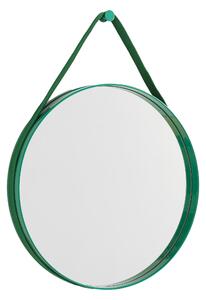 HAY Nástěnné zrcadlo Strap Mirror No 2 Ø50, Green