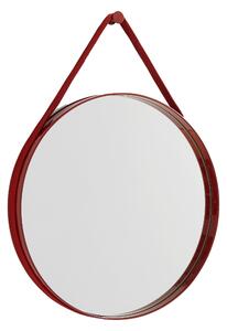 HAY Nástěnné zrcadlo Strap Mirror No 2 Ø50, Red
