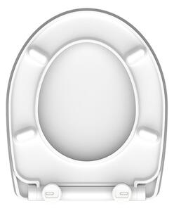 Eisl Sanitär WC prkénko Duroplast Soft Close White Wave High Gloss 82584