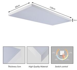 Brilagi - LED Koupelnové stropní svítidlo FRAME LED/96W/230V 120x60 cm IP44 bílá