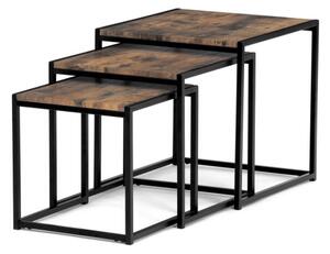 Sada 3 konferenčních stolků old wood AF-3003 OLW