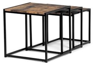 Sada 3 konferenčních stolků old wood AF-3003 OLW