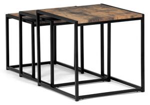 Sada 3 konferenčních stolků old wood AF-3003 OLW