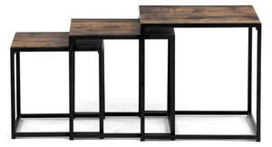 Sada 3 konferenčních stolků old wood AF-3003 OLW