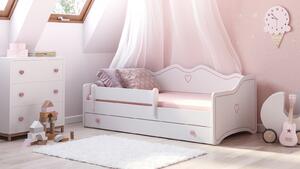 Dětská postel se zábranou Mayen 160x80 cm Grafitově šedá