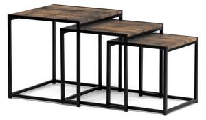 Sada 3 konferenčních stolků old wood AF-3003 OLW