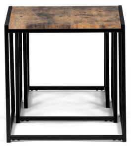 Sada 3 konferenčních stolků old wood AF-3003 OLW
