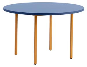 HAY Jídelní stůl Two-Colour Ø120, Ochre / Blue