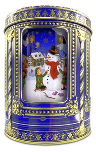 Dům Vánoc Plechová dóza s hrací skříňkou Andělé a trpaslíci