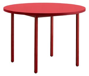 HAY Jídelní stůl Two-Colour Ø105, Red / Red