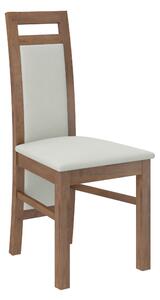 Dřevěná židle Dirse dekor dřeva dub craft potahová látka černá
