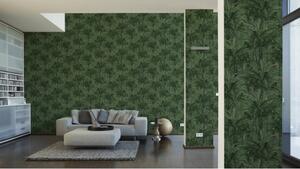 A.S. Création | Vliesová tapeta na zeď Greenery 36480-1 | 0,53 x 10,05 m | zelená, modrá, vining ivy