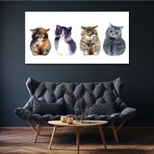Obraz na plátně Obraz na plátně Zvířata Akvarel kočky