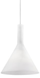 IDEAL LUX Závěsný lustr na lanku ve skandinávském stylu COCTAIL, bílý 74337