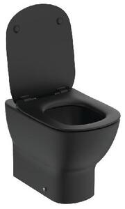Ideal Standard Tesi - Stojící WC se sedátkem Soft-Close, spodní odpad, AquaBlade, černá T3536V3