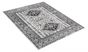 Makro Abra Moderní kusový koberec GRACE 4620C Klasický krémový černý Rozměr: 80x150 cm