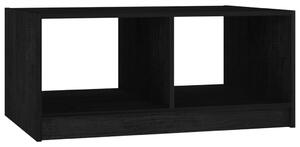 Konferenční stolek černý 75 x 50 x 33,5 cm masivní borové dřevo