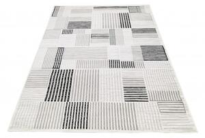 Makro Abra Moderní kusový koberec GRACE 6351A Geometrický krémový světle šedý Rozměr: 120x170 cm