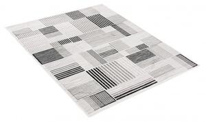 Makro Abra Moderní kusový koberec GRACE 6351A Geometrický krémový světle šedý Rozměr: 140x200 cm
