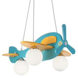 Ideal Lux Dětský závěsný lustr Avion-1 SP3 blu 136325 modrý