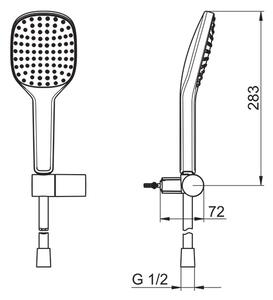 Hansa Sprchová sada HANSAACTIVEJET STYLE s 1-polohovou sprchou 84380213