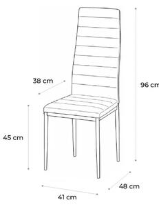 Jídlení stůl Ceramon 120 bílá + 4ks jídelní židle TINO černá
